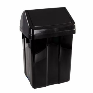 12 l billenő tetetű műanyag kuka-fekete (F2R_8222_0000)