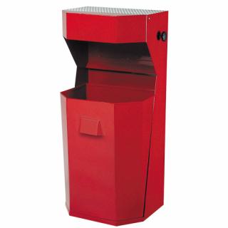 50 literes fém hulladékgyűjtő - piros (F2T_5228_6000)