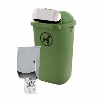 50 literes műanyag utcai kutyaürülék tároló (F2W_2387_0002)