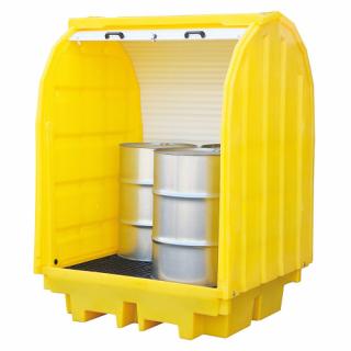 Fedett gyűjtőkád 4x 200 l hordóra (F3H_7568_0000)