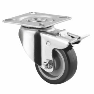 Forgatható fékkel ellátott műanyag kerék (F4D_6606_0000)