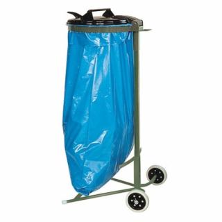 Műanyag fedelű mobil zsákállvány (120 l) (F2Q_5236_0000)