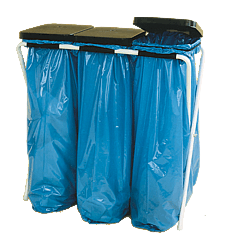 Műanyag fedelű trio zsákállvány (3 x 70 l) (F2Q_5239_3000)