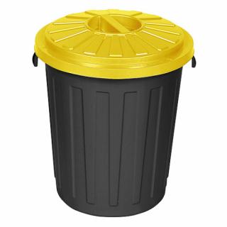 Műanyag hulladéktároló sárga fedéllel 24 l (F2R_8145_4000)