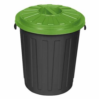 Műanyag hulladéktároló zöld fedéllel 24 l (F2R_8145_2000)
