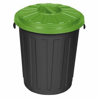 Műanyag hulladéktároló zöld fedéllel 50 l (F2R_8146_2000)