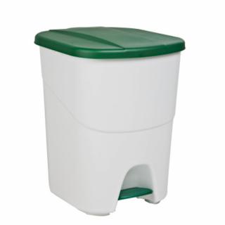 Műanyag hulladéktároló zöld fedéllel (F2O_7138_2000)