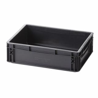 Műanyag tároló doboz 400x300x120 mm ESD (F6A_3862_0ESD)
