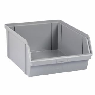 Műanyag tároló doboz 400x300x162-szürke (F6A_6492_8000)