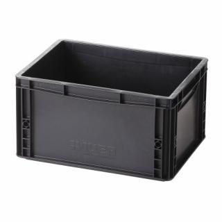 Műanyag tároló doboz 400x300x220 mm ESD (F6A_3863_0ESD)