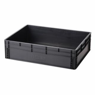 Műanyag tároló doboz 800x600x220 mm ESD (F6A_3869_0ESD)