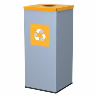 Négyzetes hulladéktároló-sárga fedéllel (F2T_7577_4000)