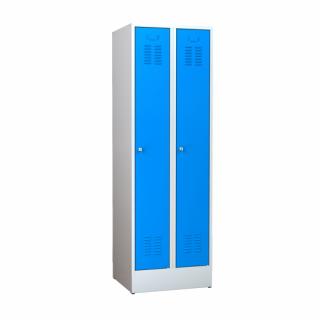 Öltöző szekrény 600 mm szürke/kék (F7B_3843_0000)