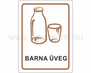 Öntapadó matricák - barna üveg (F7F_6534_0004)