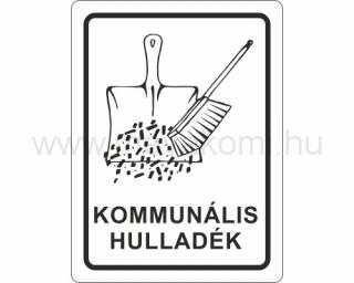 Öntapadó matricák - kommunális hulladék