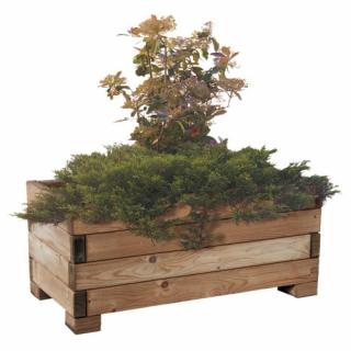 Téglalap alakú, fa virágcserép-MADERA (F5C_7967_0000)