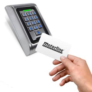 Motorline Professional TEC 100 RFID-kártya olvasó, számkódos nyitó, beléptető