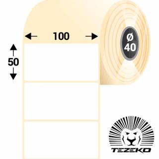 100 * 50 mm-es, 1 Pályás HŰTŐHÁZI Termál Címke (1200 Címke/Tekercs)