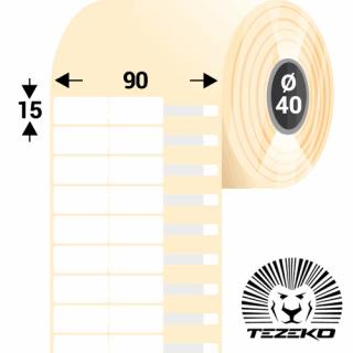 90 * 15 mm-es 1 Pályás Műanyag Ékszer Címke (4300 Címke/Tekercs)