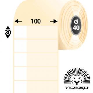 Kábeljelölő, 100 * 30 mm-es 1 pályás műanyag etikett címke (500 címke/tekercs)