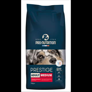 Pro-Nutrition Prestige Adult Medium (15kg, sertéssel és almával)