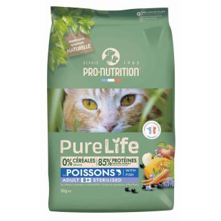 Pro-Nutrition PureLife Cat Sterilized 8+ (8kg, fehér hallal)