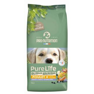 Pro-Nutrition PureLife Light/Sterilized (12kg, sertéssel)