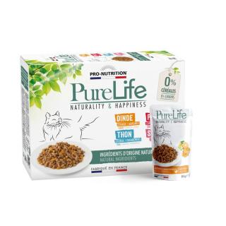 PureLife Cat Wet nedves eledel (1 x 85g) (pulyka/csirke/lazac vagy tonhal)