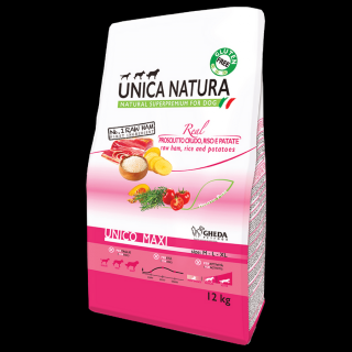 Unica Natura UNICO MEDIUM/MAXI 12kg (sonkával)