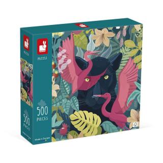 500 darabos puzzle - Misztikus fekete párduc