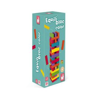 Jenga - színes egyensúlyozó fajáték