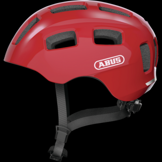 ABUS Youn-I 2.0 LED blaze red bukósisak, 52-57 cm