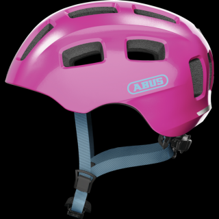 ABUS Youn-I 2.0 LED sparkling pink bukósisak, 52-57 cm