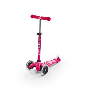 Mini Micro Deluxe LED gyerek roller világító kerékkel, pink