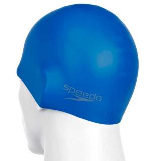 Speedo JUNIOR Plain Moulded Silicone Cap úszósapka, kék