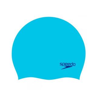 Speedo Junior Plain Moulded Silicone Cap úszósapka, neonkék