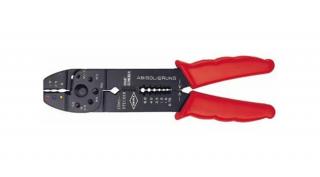 Knipex Crimp fogó 215mm barnított, műa.bevonatú markolat