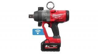 Milwaukee M18 ONEFHIWF1-802X akkus ONE-KEY™ FUEL™ nagy nyomatékú ütvecsavarozó biztosítógyűrűvel, 1" négyszög meghajtással (2 x 8.0 Ah Li-ion akkuval)