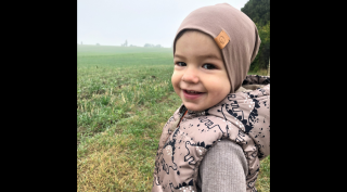 Babychicks beanie sapka - tejeskávé (választható méret)