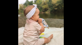 Babychicks fejpánt/hajpánt - tejszín (választható méret)