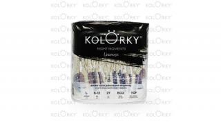 Kolorky Night környezetbarát eldobható pelenka - Űrnyuszi (8-13 kg)