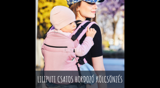 Liliputi csatos babahordozó KÖLCSÖNZÉS - Bubblegum (választható időtartam)