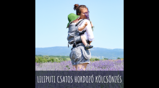 Liliputi csatos babahordozó KÖLCSÖNZÉS - Dove (választható időtartam)