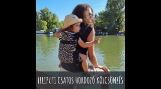 Liliputi csatos babahordozó KÖLCSÖNZÉS - Leopard (választható időtartam)