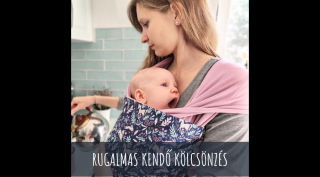 Liliputi rugalmas hordozókendő KÖLCSÖNZÉS - Olive