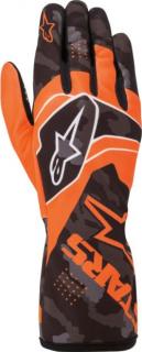 Alpinestars Tech 1K Race V2 Camo Orange gokart kesztyű