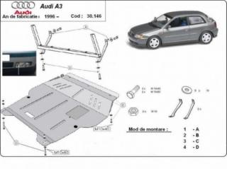 Audi A3 8L motorvédő lemez