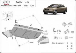 Audi A4 B6 motorvédő lemez