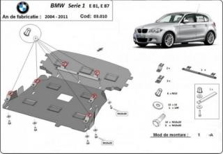 Bmw 1 E80 E87 motorvédő lemez