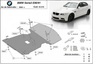 Bmw E90-E91 motorvédő lemez